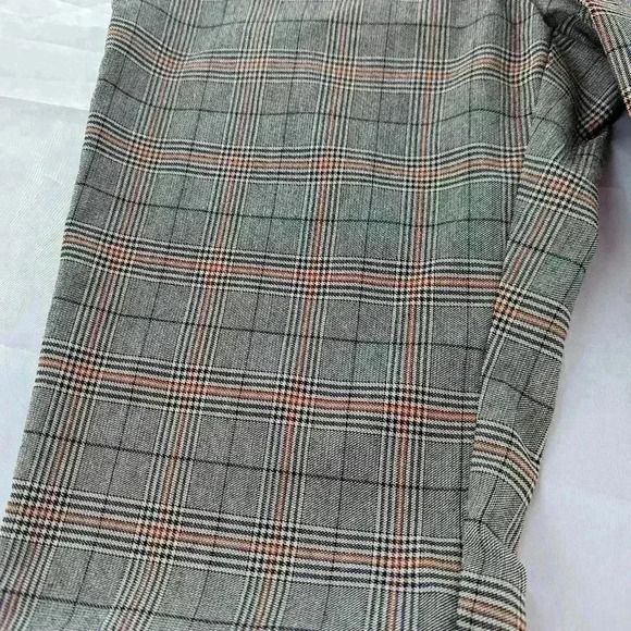Tommy Hilfiger Pants Women's 8 Gray Plaid Pull On Skinny Ankle Mid Rise Stretch - Picture 3 of 14
